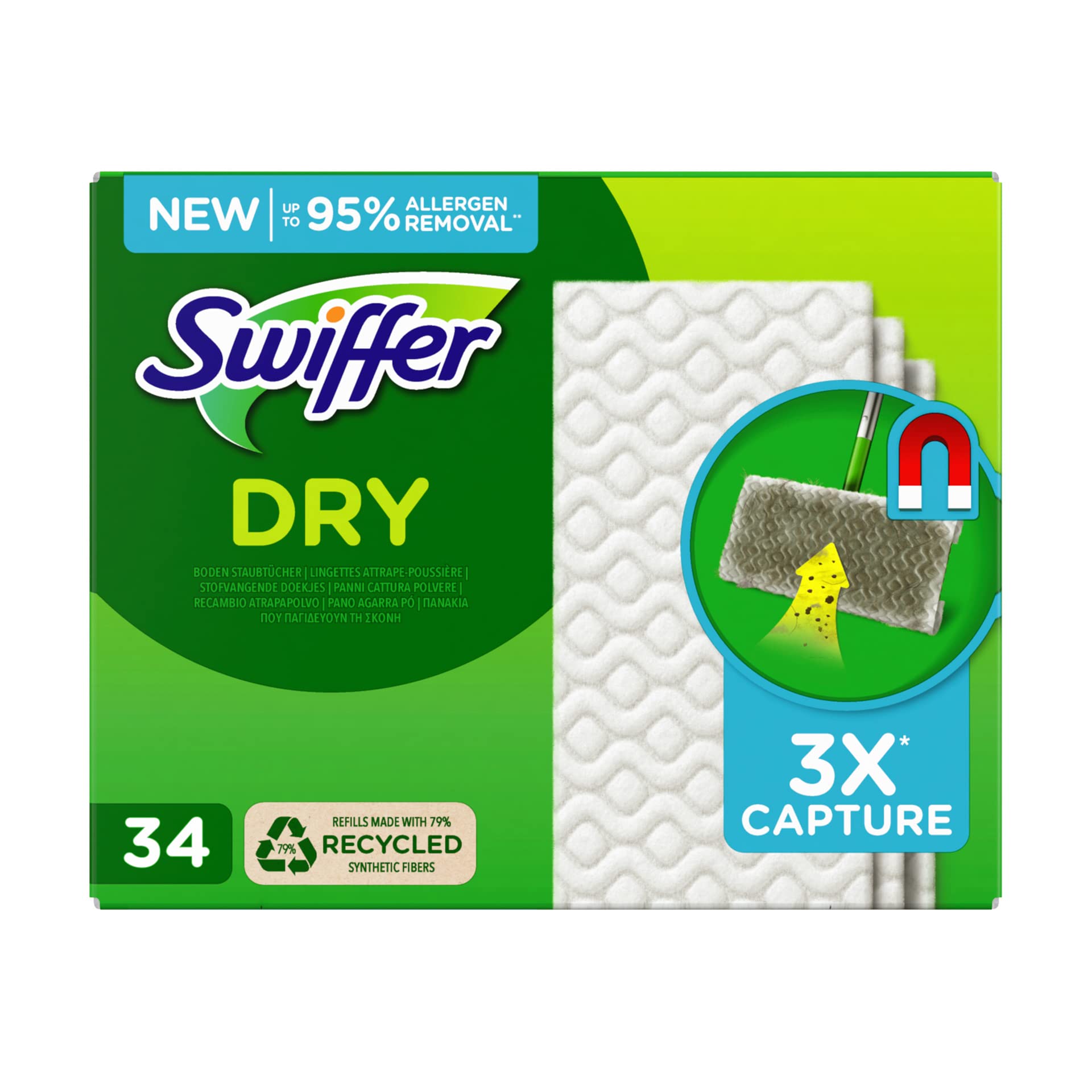 Ricarica Swiffer Dry - Swiffer - conf. 34 pezzi