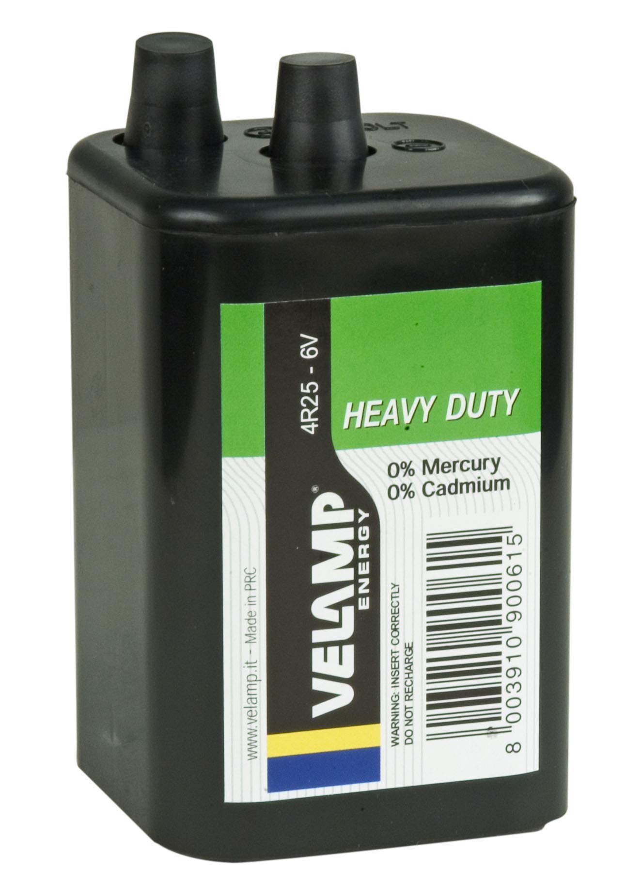 Batteria zinco carbone - per lampeggianti stradali - 6 V - Velamp