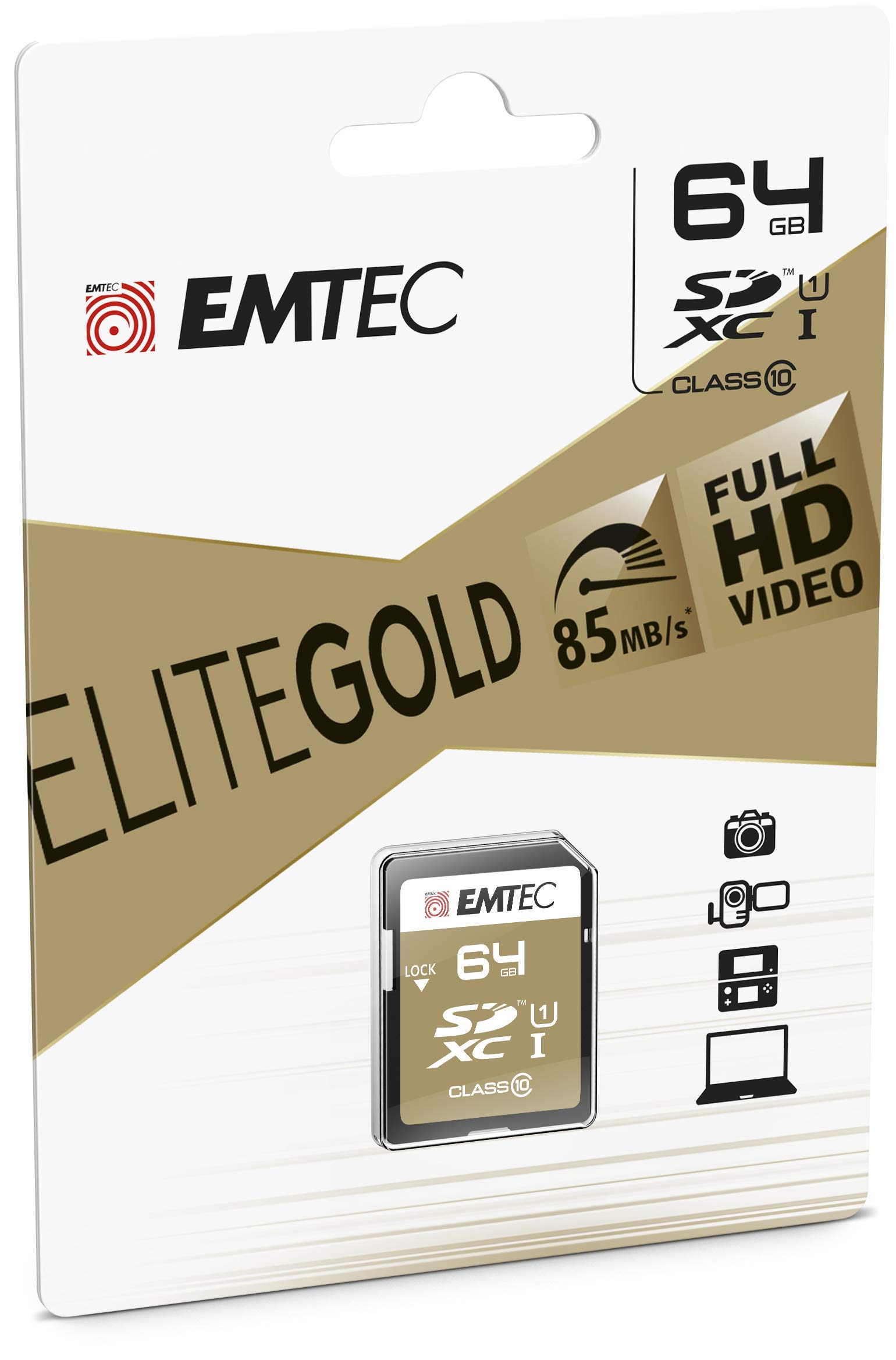Emtec - SDXC Class 10 Gold + - ECMSD64GXC10GP - 64GB