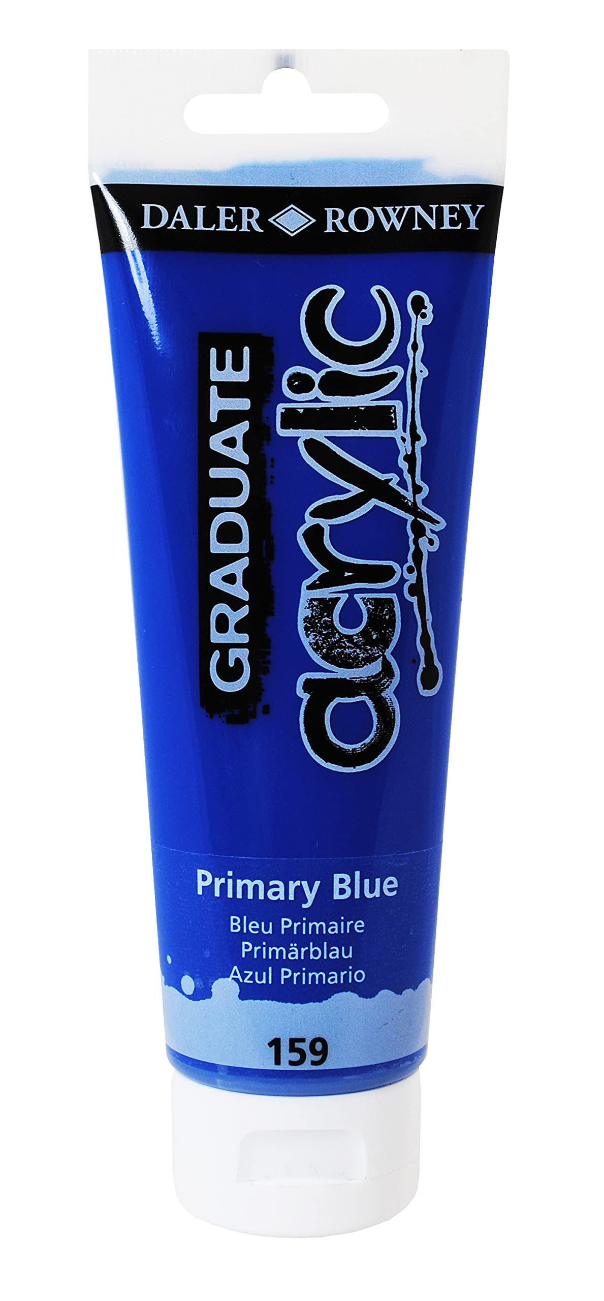 Colore acrilico fine Graduate - 120 ml - blu primario - Daler Rowney