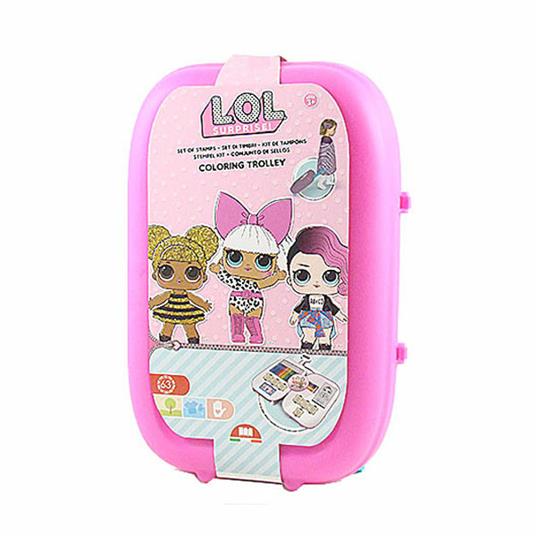 Immagine di un trolley con design sorpresa LOL, proveniente dal marchio Multiprint. 8009233649804 | initpc.it