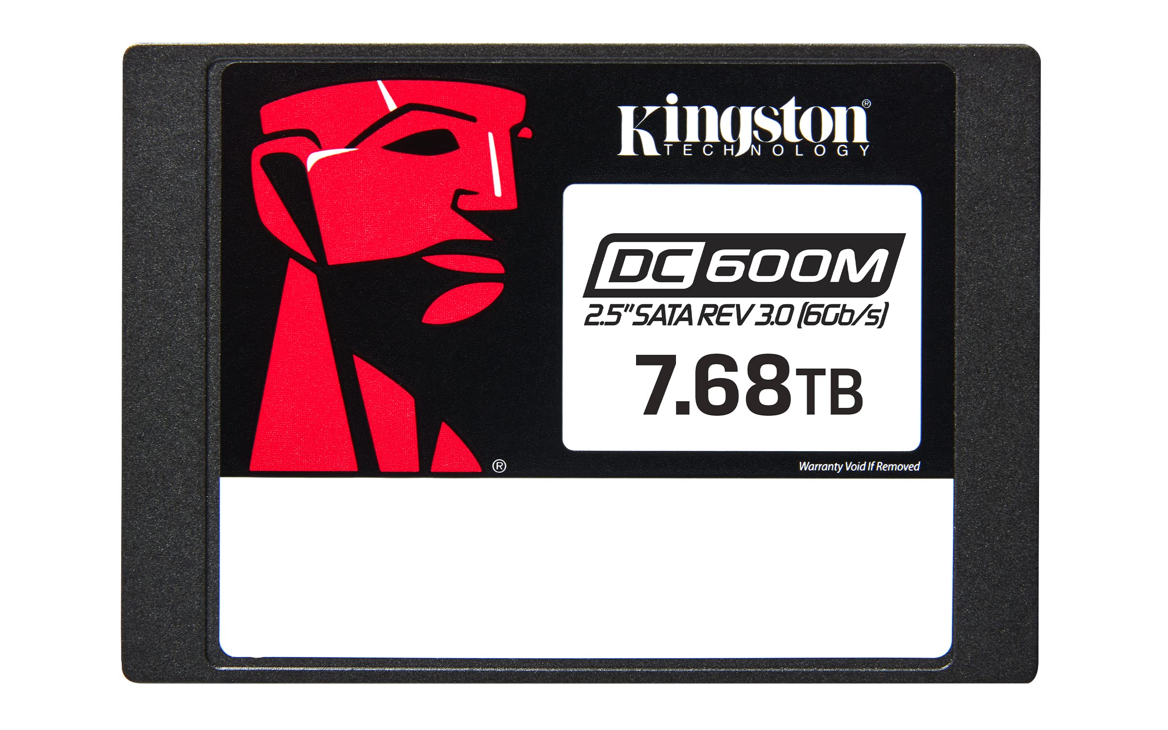 Dispositivo di memoria interno Kingston DC600M da 7,68 TB per applicazioni aziendali su supporto SATA con velocità di lettura e scrittura di 3000 MB/s. 0740617334951 | initpc.it