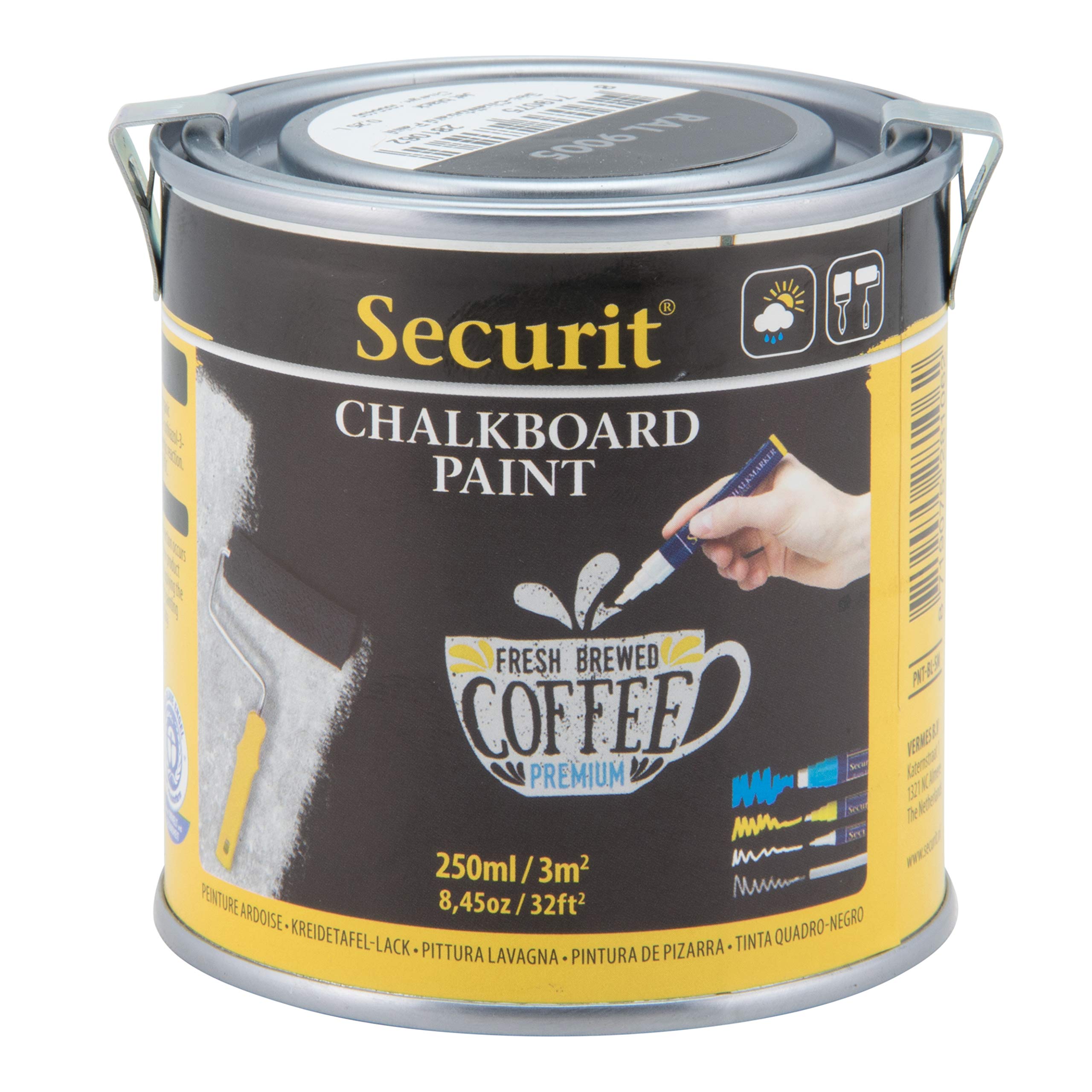 Pittura Lavagna - grigio - 250 ml (5 mq) - Securit