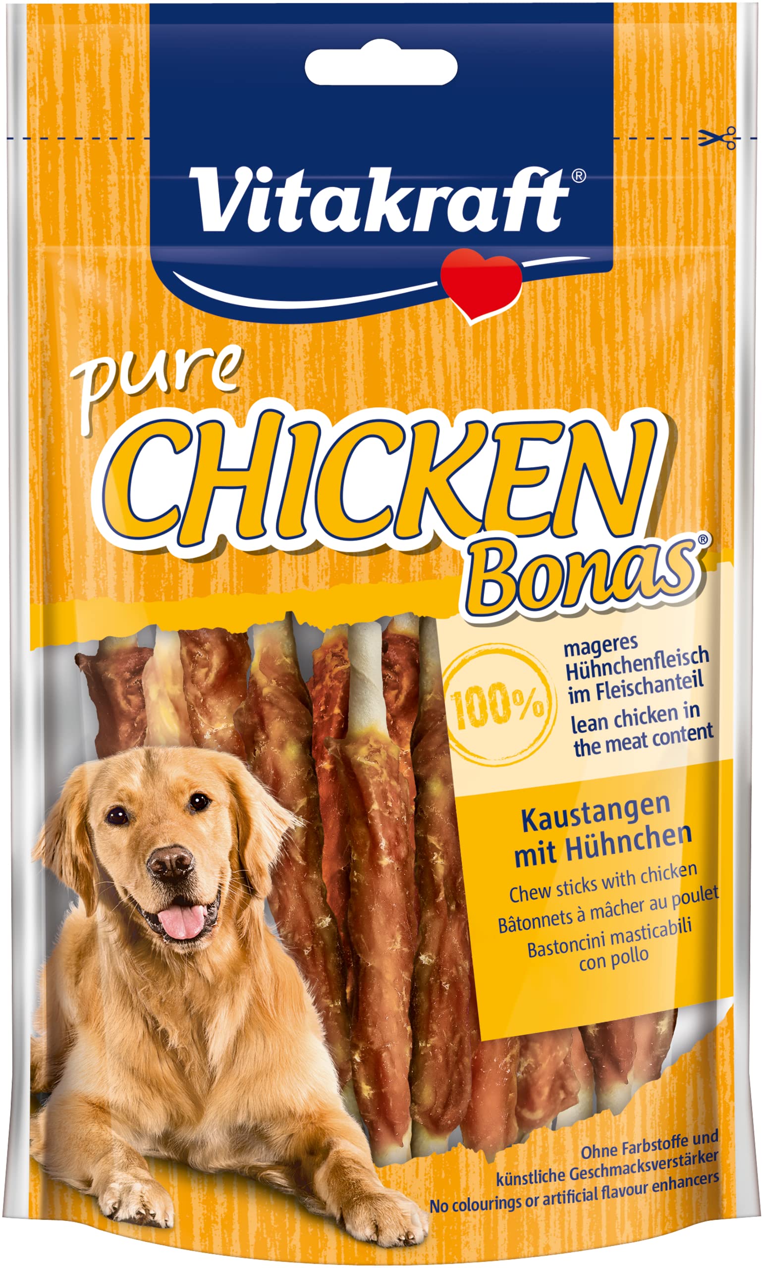 Snack Chicken Bonas bastoncini per cani - gusto bovino e pollo - 80 gr - Vitakraft