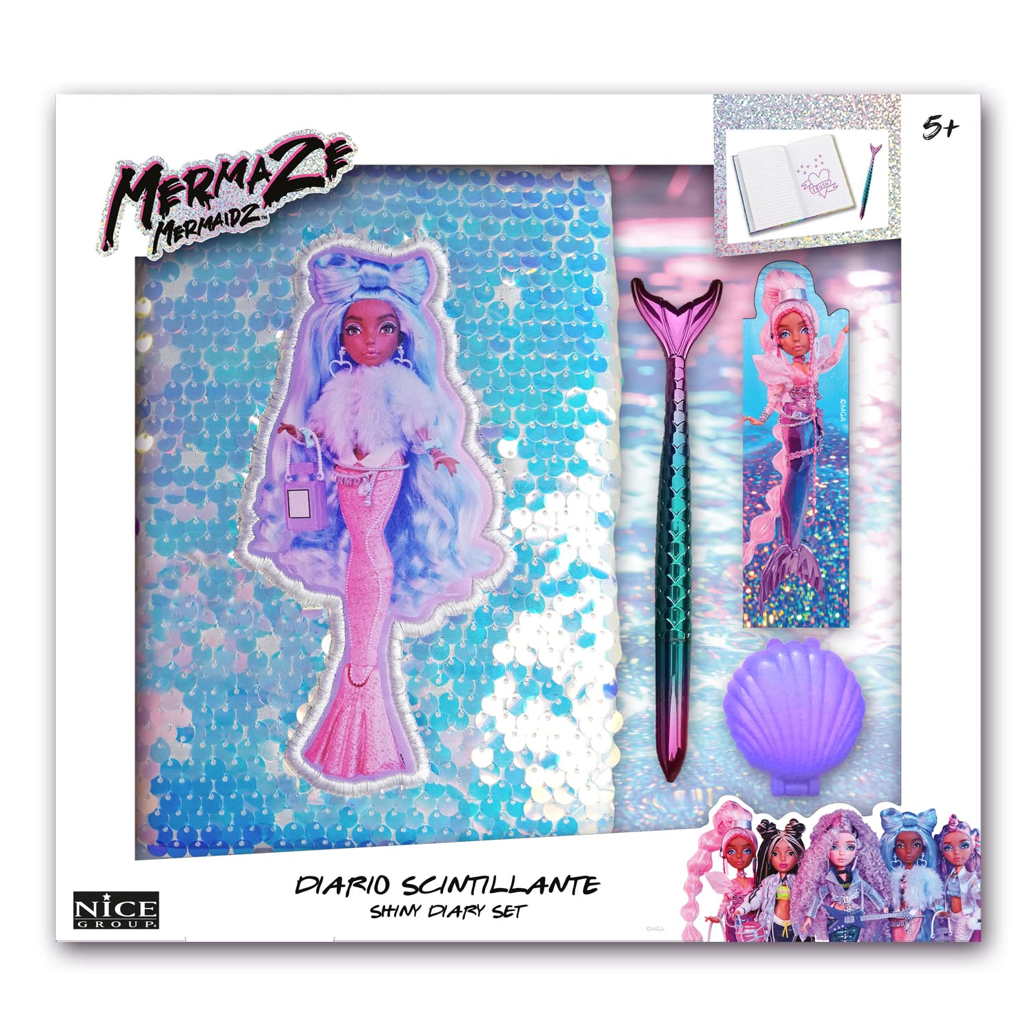 Set diario segreto mermaze