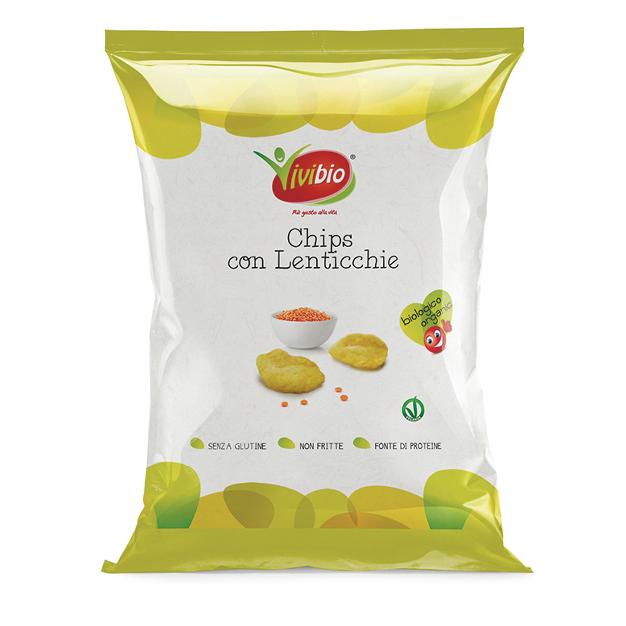 Vivibio chips con lenticchie da 35 grammi, prodotto naturale e salutare di ViviBio. 18032077011961 | initpc.it