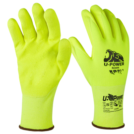 Guanti protezione icon taglia 09 giallo fluo u-power 8033546515730