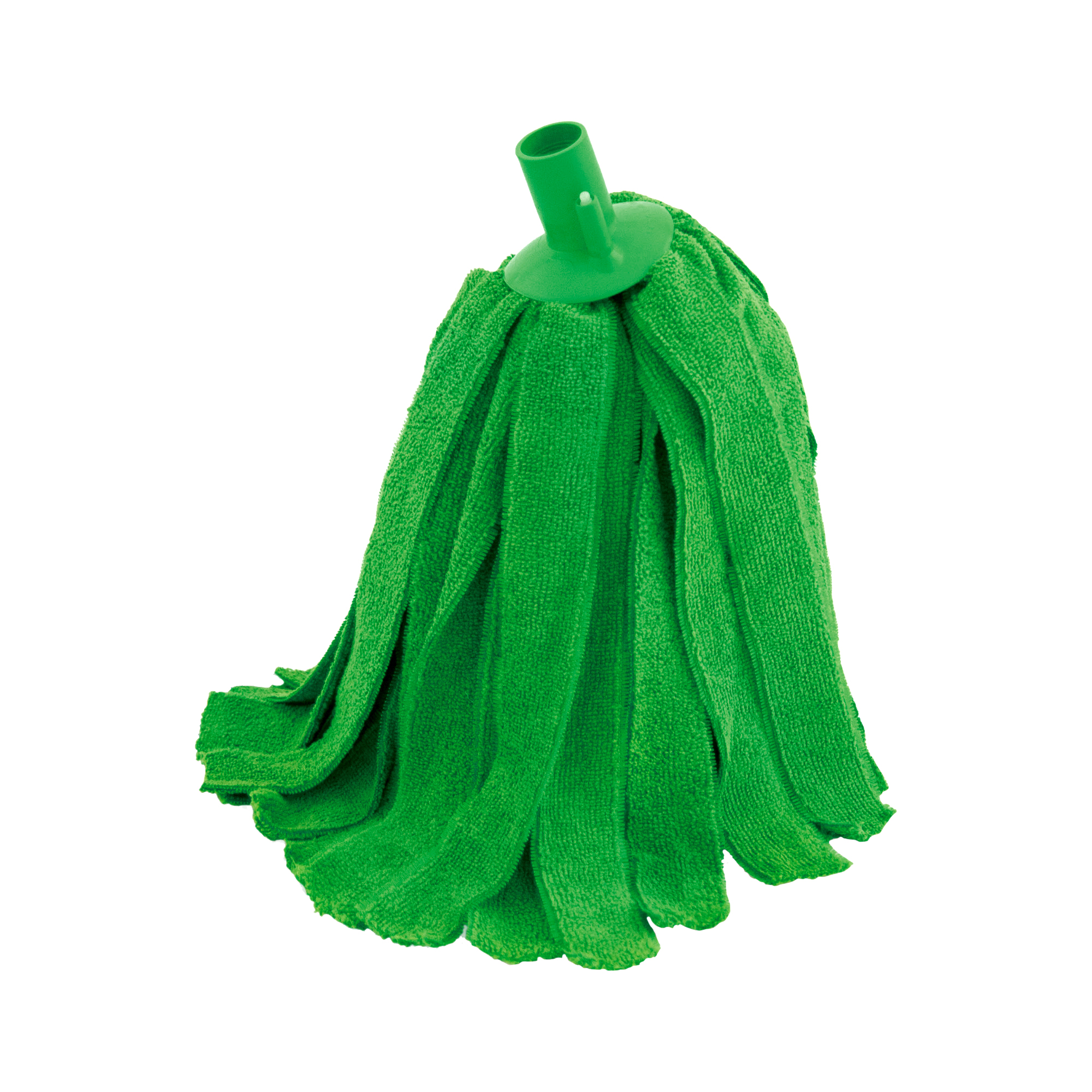 Mop con frange - 180 gr - microfibra - verde - La Briantina Professional
