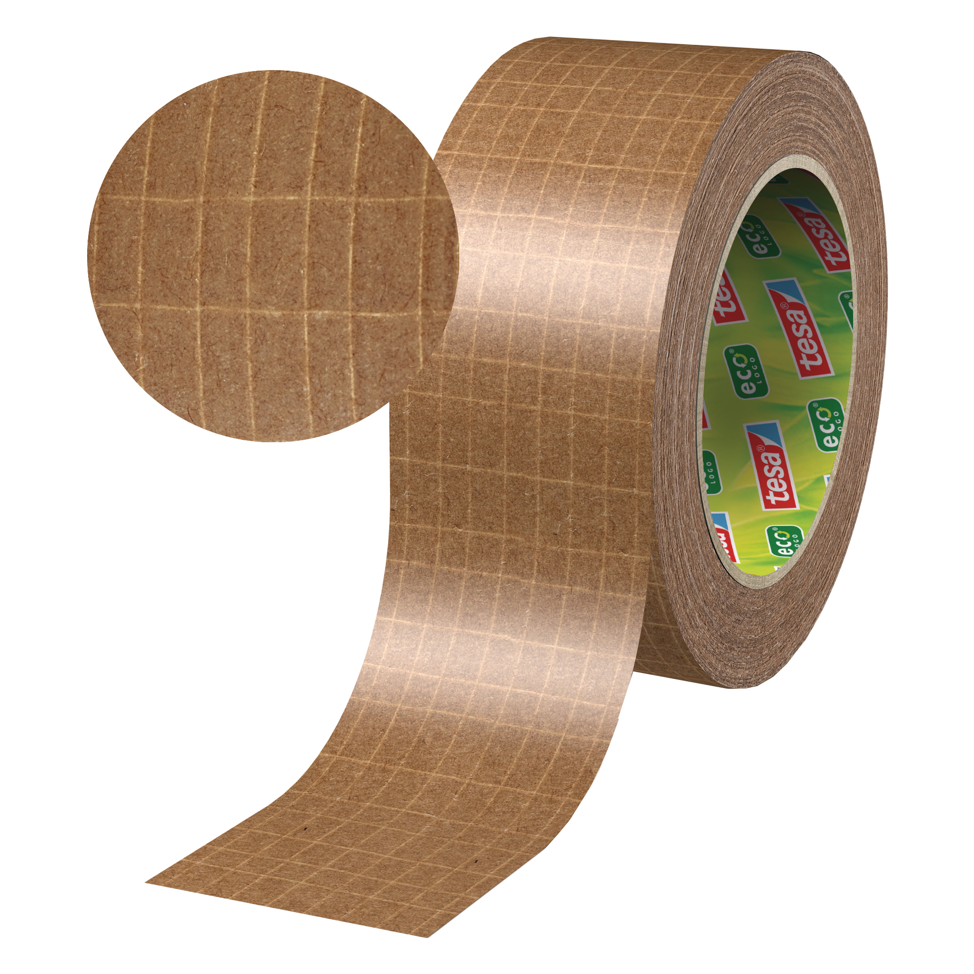 Nastro adesivo Tesapack Eco - paper ultra strong ecoLogo - 25 m x 50 mm - avana - Tesa