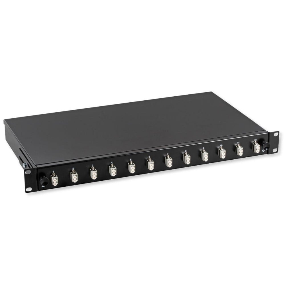 Cassetto busole ottiche 12 FO LC, marchio Legrand, utilizzato per gestire e organizzare cavi e connettori in sistemi di rete ed elettronica. 8005543617946 | initpc.it