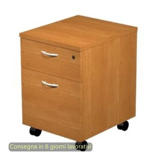 Cassettiera da scrivania grigia con ruote e classificatore eanartex23873