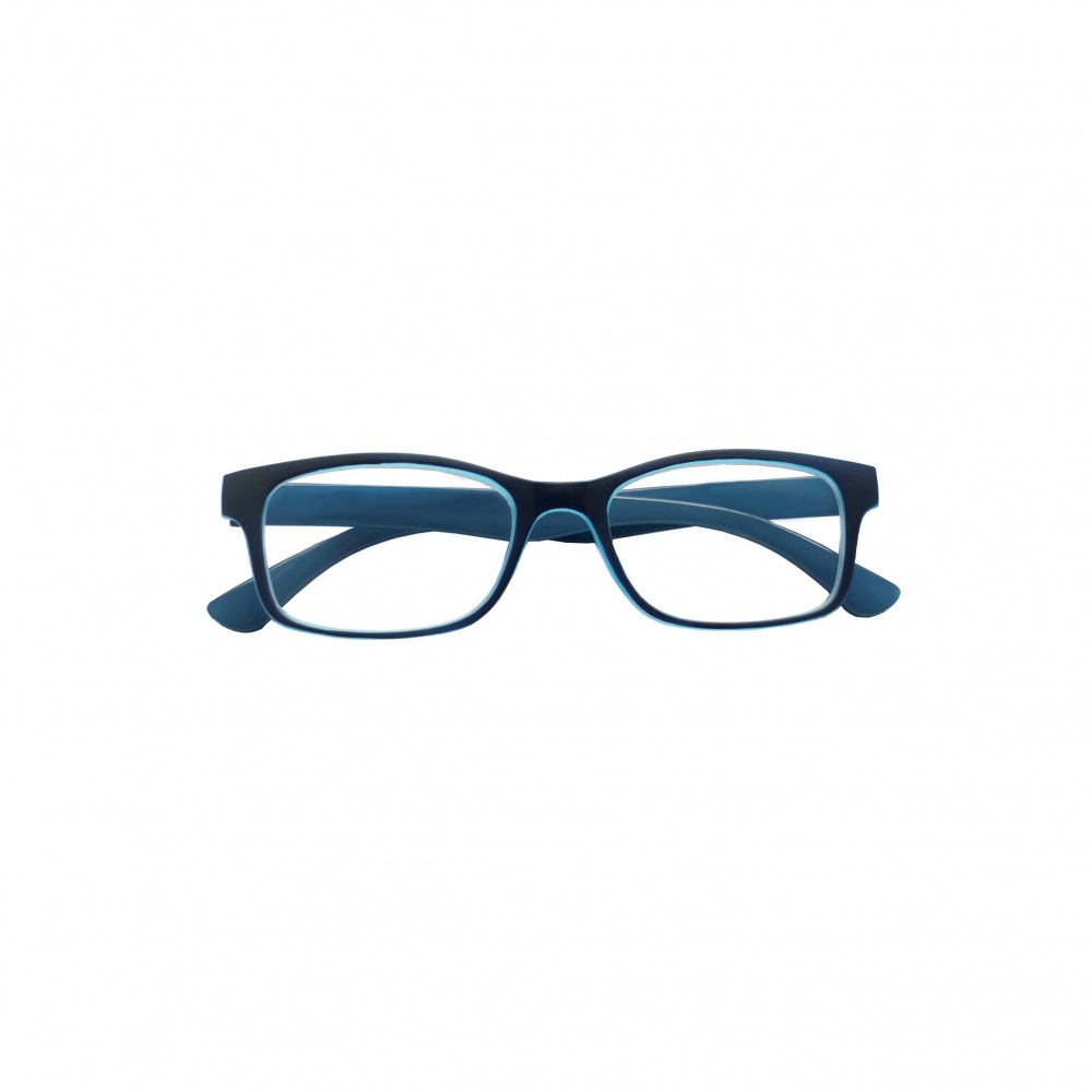 Occhiale da lettura freedom in plastica blu-azzurro +3,00