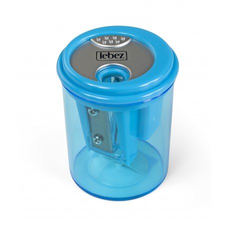 Temperamatite plastica 3 fori con contenitore