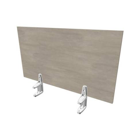 Pannello divisorio in melaminico cemento per scrivanie singole 80xH.42 cm linea Practika Quadrifoglio - CODI080-CL