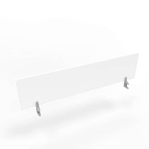 Pannello divisorio in melaminico bianco per scrivanie singole 180xH.42 cm linea Practika Quadrifoglio - CODI180-BA