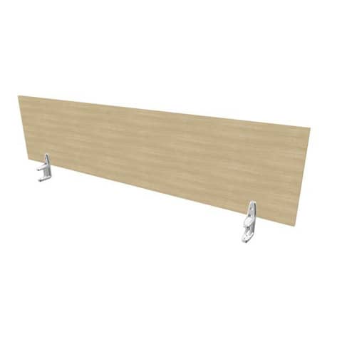 Pannello divisorio in melaminico rovere per scrivanie singole 180xH.42 cm linea Practika Quadrifoglio - CODI180-RK