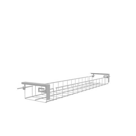 Griglia raccoglicavi Practika sottopiano per scrivanie bianca Quadrifoglio 90,3x15,5x6,5 cm - COGRU120-I