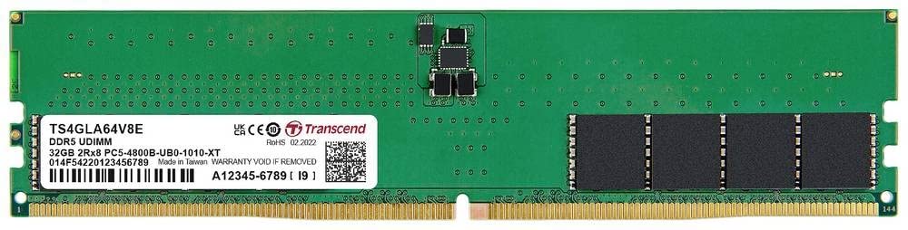 32GB DDR5 4800 U-DIMM 2RX8