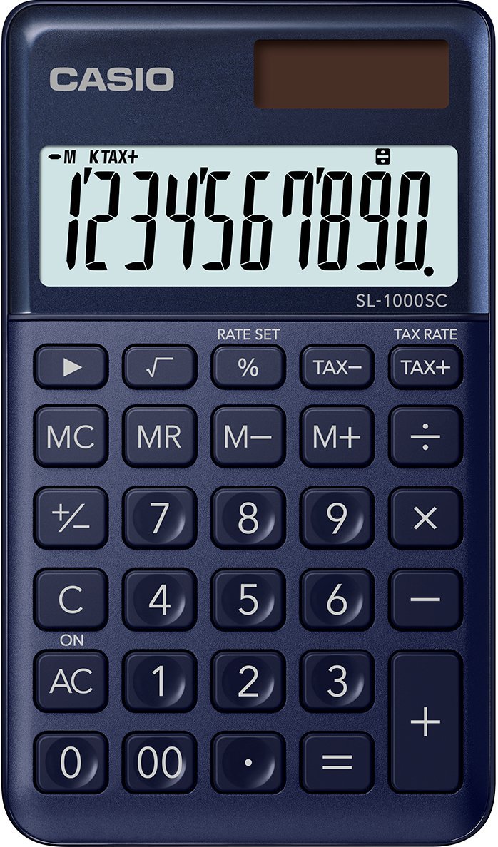 Calcolatrice tascabile Casio sl-1000sc blu navy