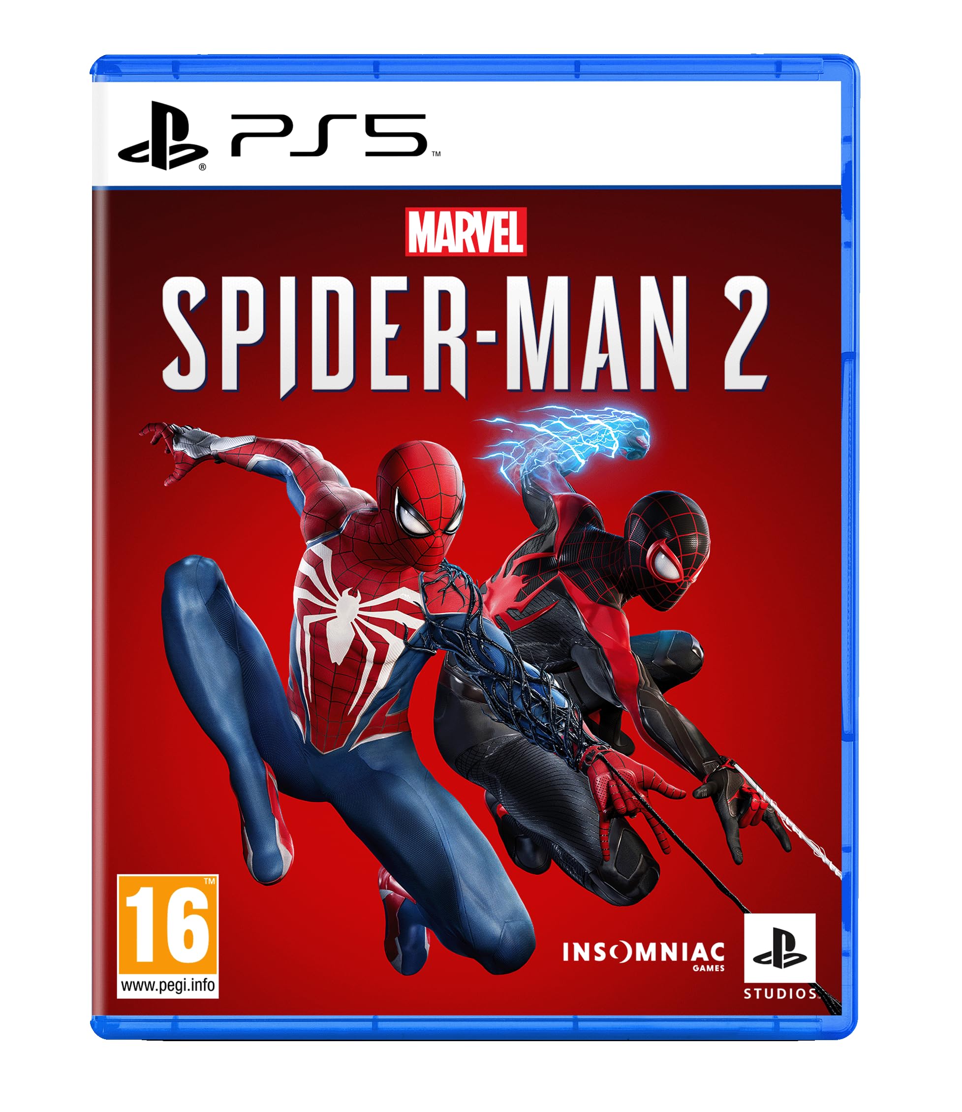 PS5 Marvel's Spider-Man 2. Confezione originale completa con manuale d'istruzione e codice seriale incluso, inclusa la scatola, è in italiano e contiene la console PS5, il controllo DualSense a tema Spider-Man Marvel ed un paio di giochi a cartucce, disponibile anche senza il gioco. 0711719571728 | initpc.it
