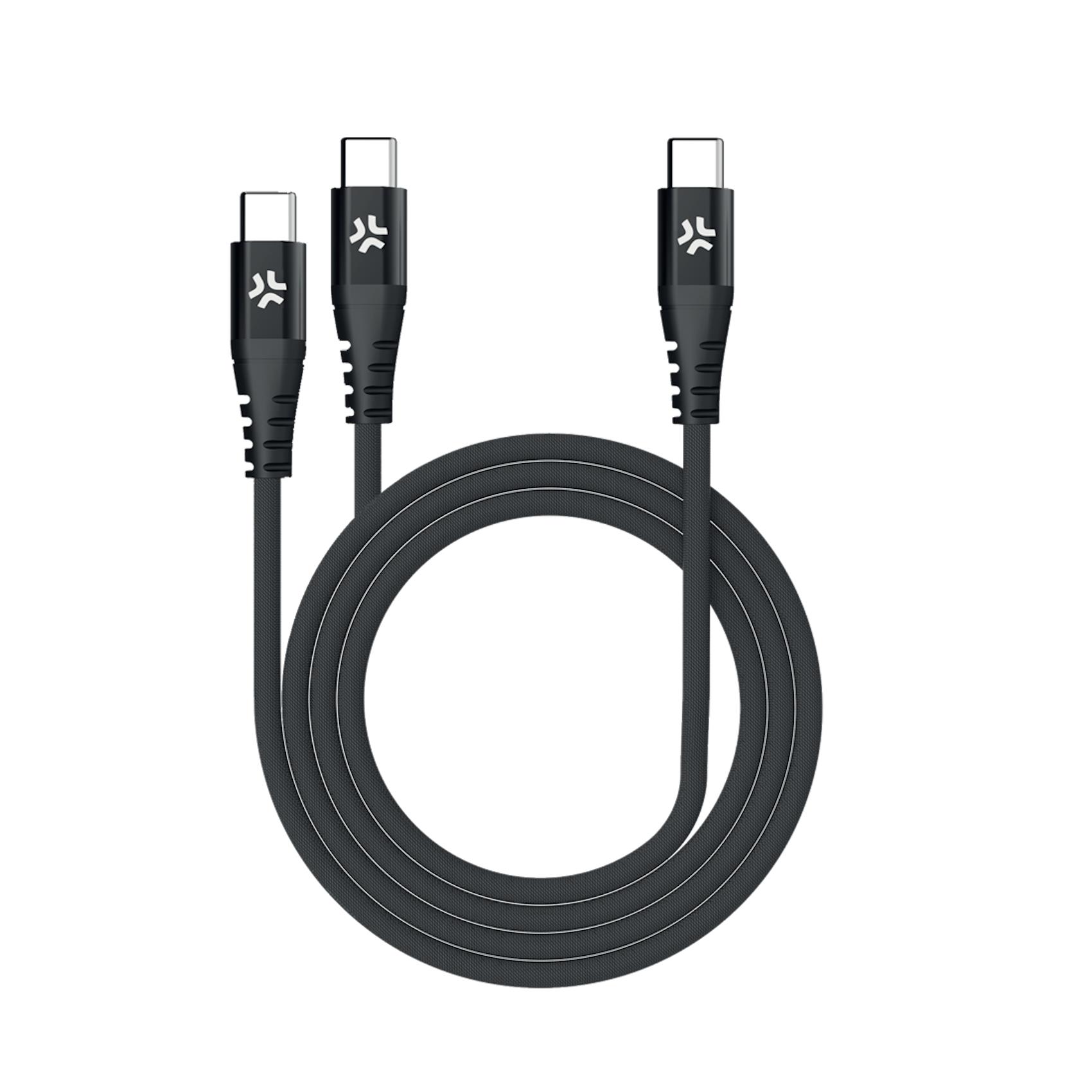 USB-C TO 2 USB-C CABLE BK
