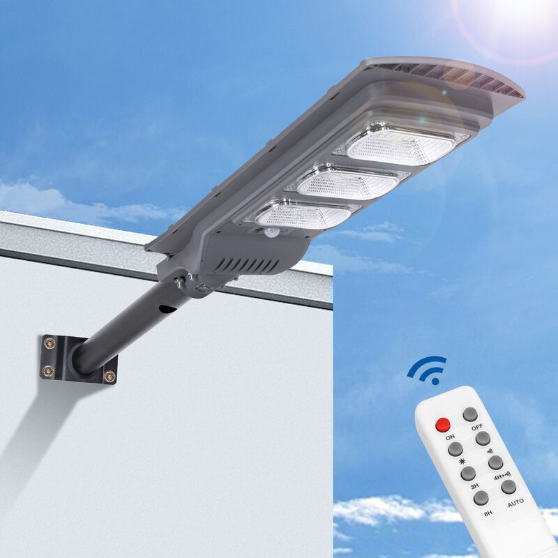 Lampioncino LED in acciaio con pannello solare e sensore crepuscolare Aigostar