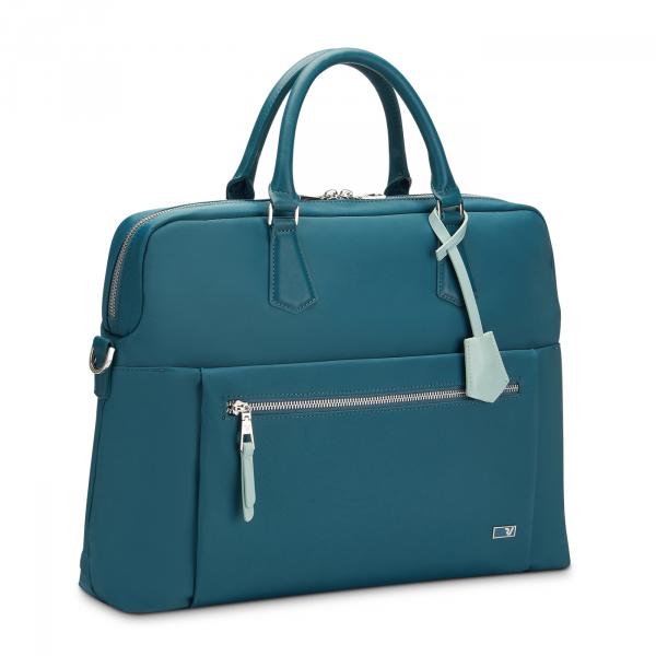 Borsa portacomputer business woman nylon blu