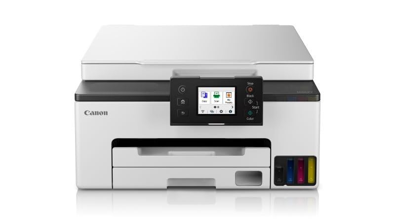 Stampante multifunzione Canon MAXIFY GX1050 con eccellenza nel produrre foto e documenti di alta qualità, tecnologia Wi-Fi e compatibilità con dispositivi mobili. 4549292219616 | initpc.it