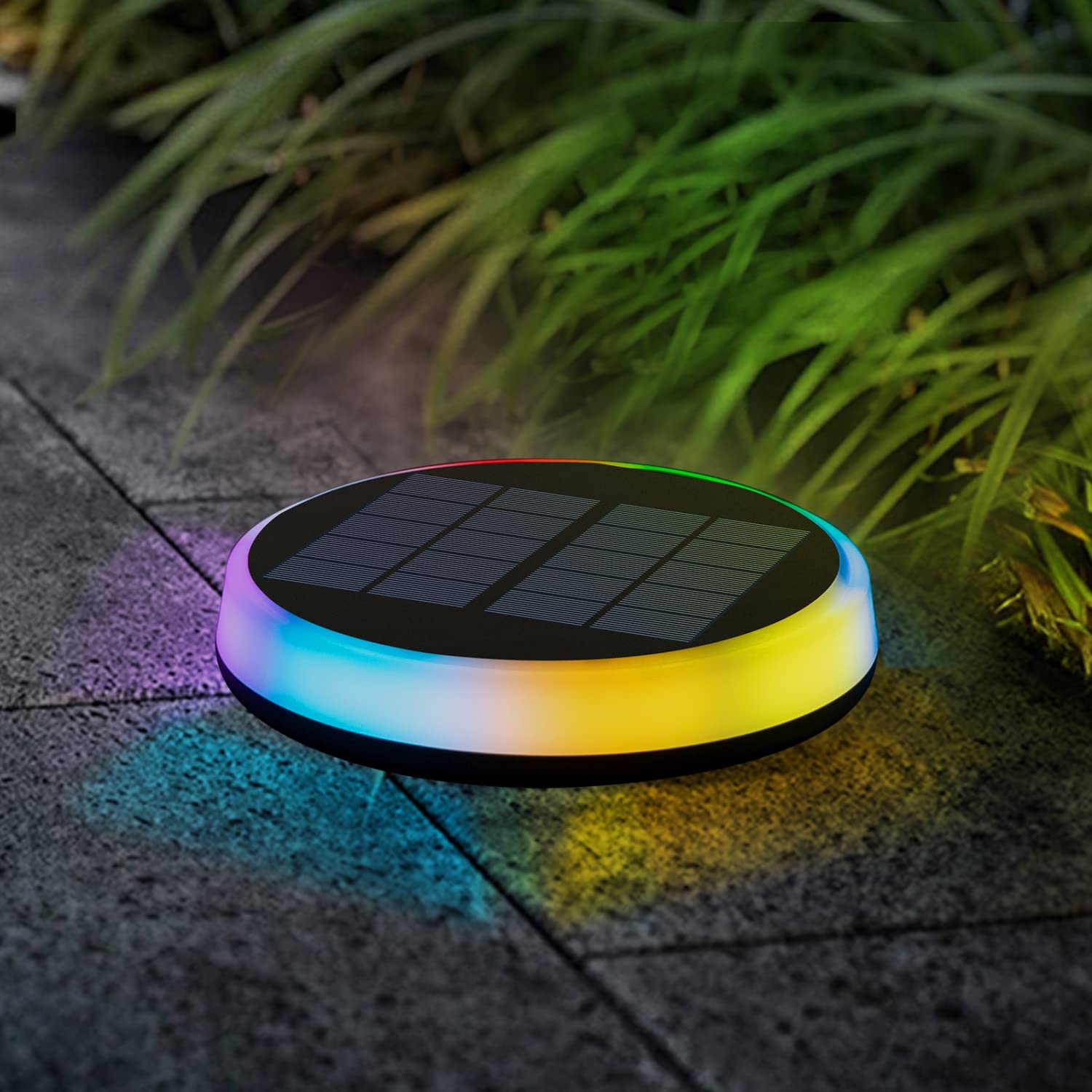 Faretto segnapassi LED da esterno con pannello solare e sensore crepuscolare