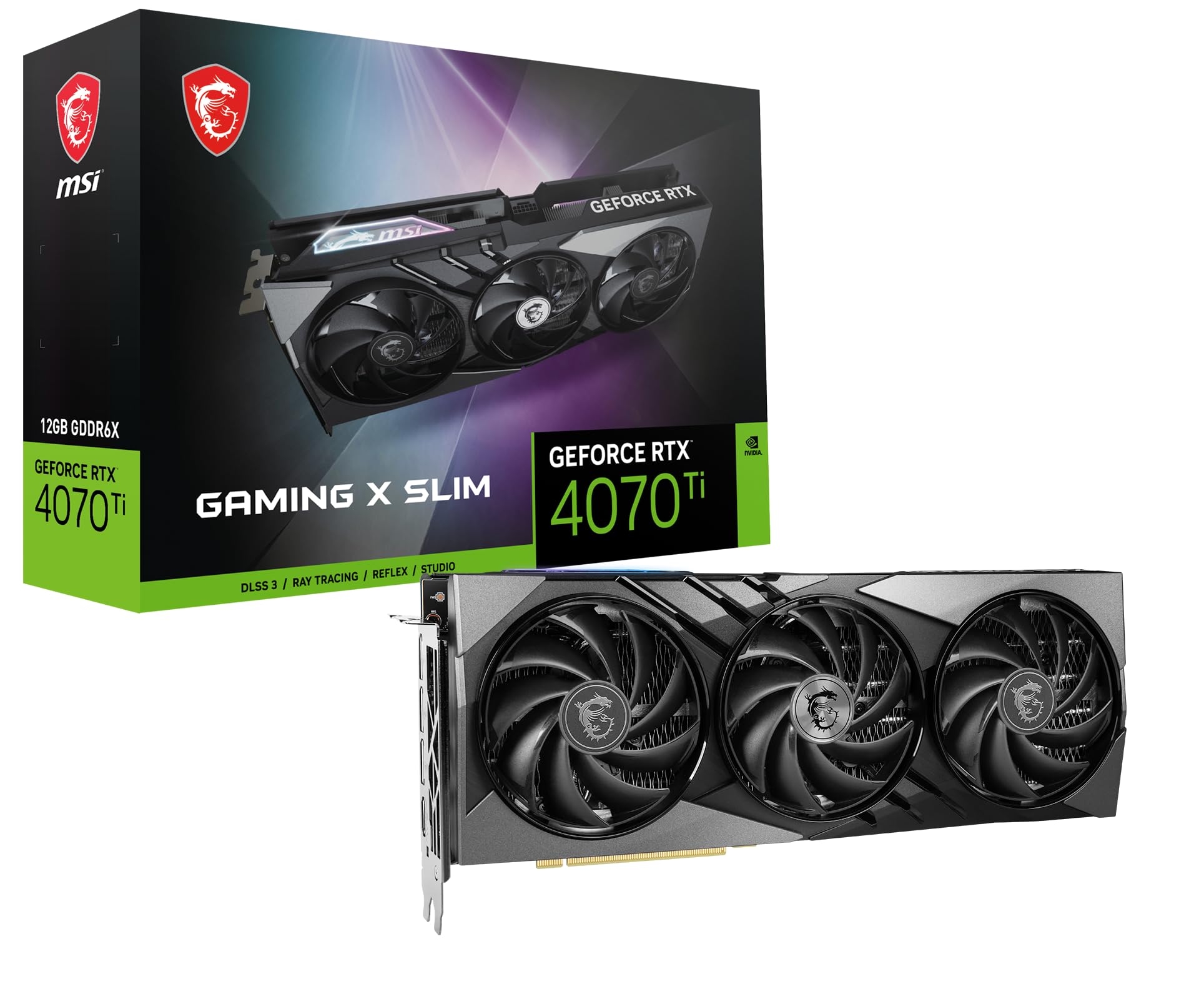 Scheda grafica rtx 4070 ti da 12gb con ventilatore triple ventus oc 4711377108805