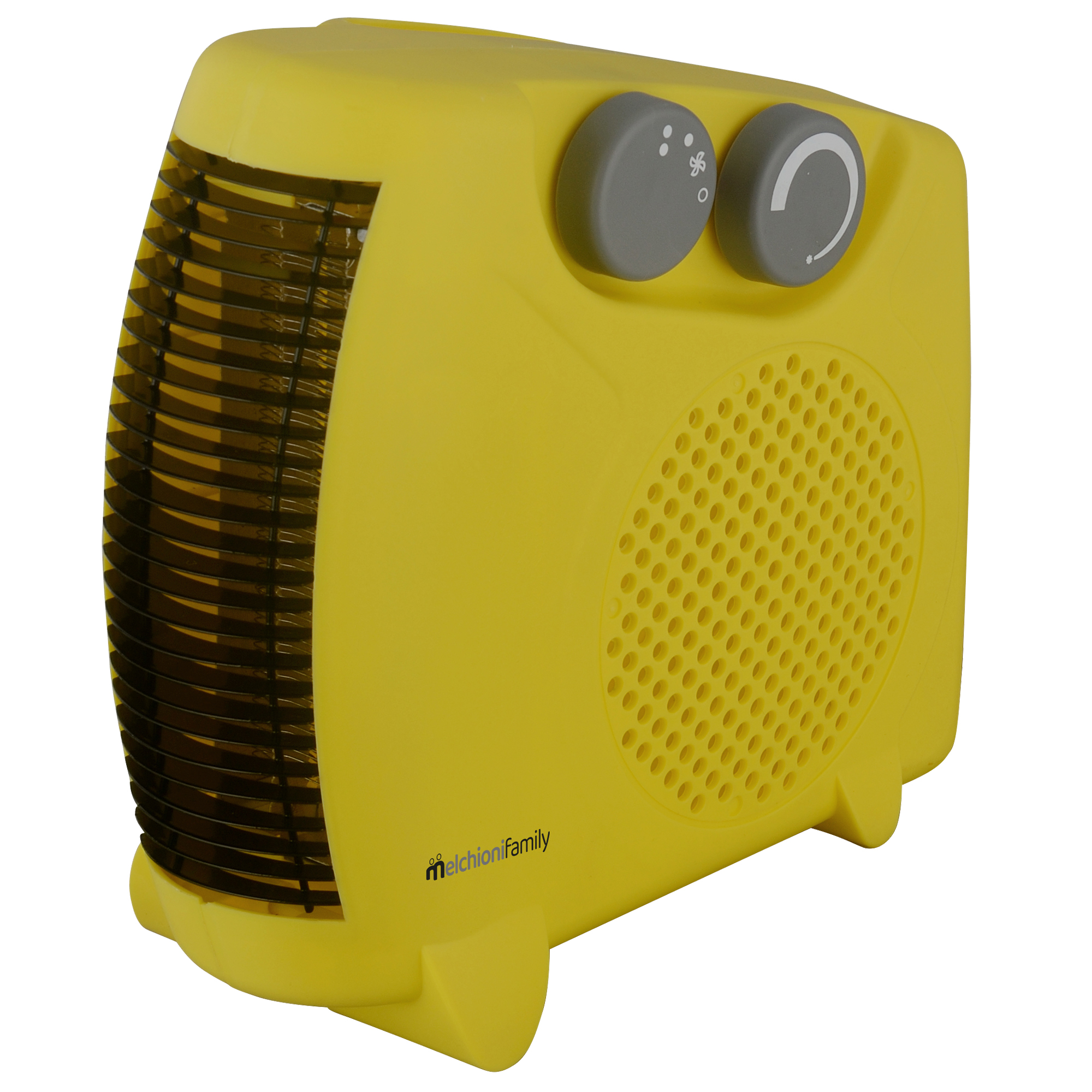 Termoventilatore Hotty Plus - orizzontale/verticale - 2000 W - 14,5 x 11 x 25 cm - giallo - Melchioni