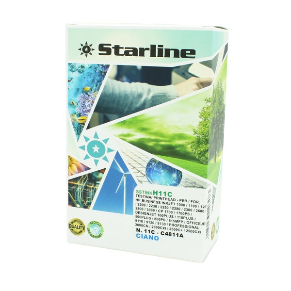 Starline Testina ink compatibile Ciano per HP N 11