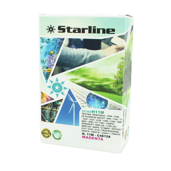 Starline Testina ink compatibile Magenta per HP N 11