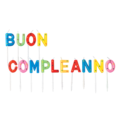 CANDELINE SET BUON COMPLEANNO CM 7