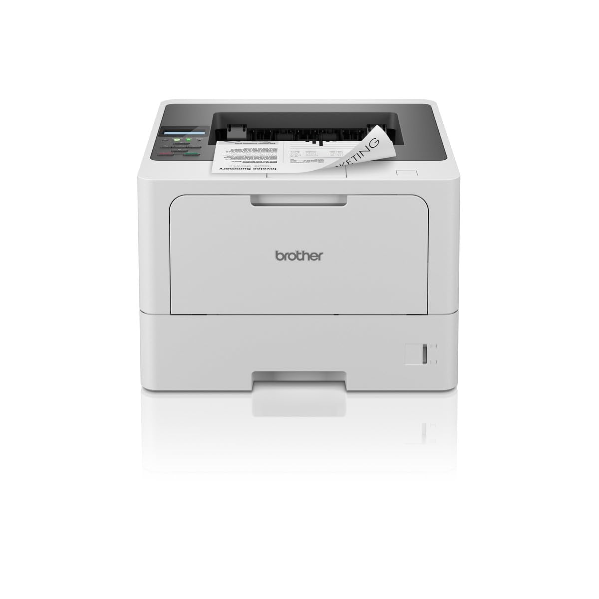 Stampante multifunzione Brother HLL5210DN in dotazione, con un design compatto e una potenza di 600x600 dpi. È progettato per offrire alta qualità delle stampate, fax e copie. 4977766817684 | initpc.it
