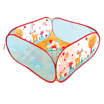 Baby box con palline colorate di plastica leggere pop up 3550839928367