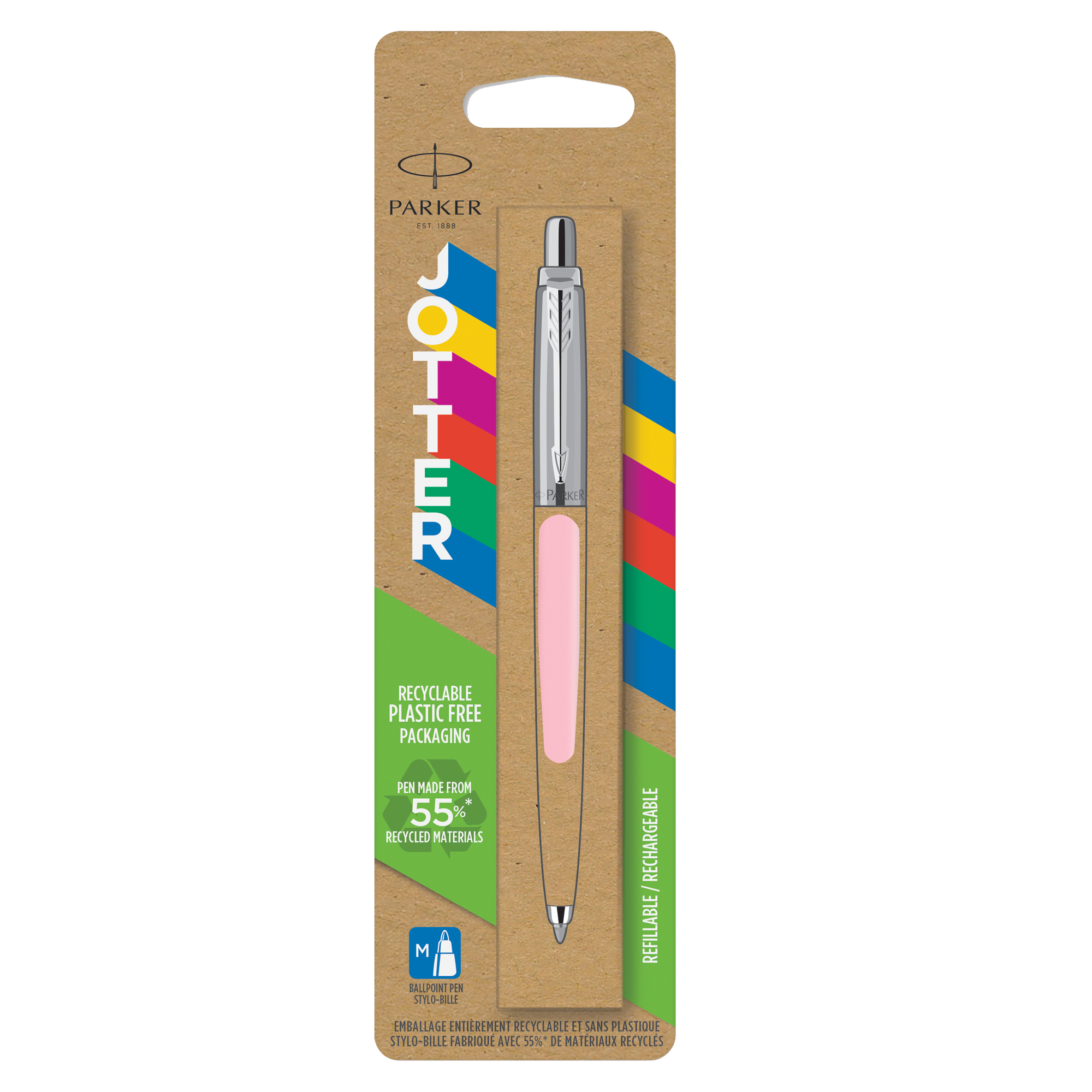 Penna sfera Jotter Original - punta M - fusto rosa - Parker