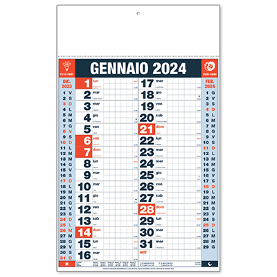 Calendario olandese quadretti 28,8x47