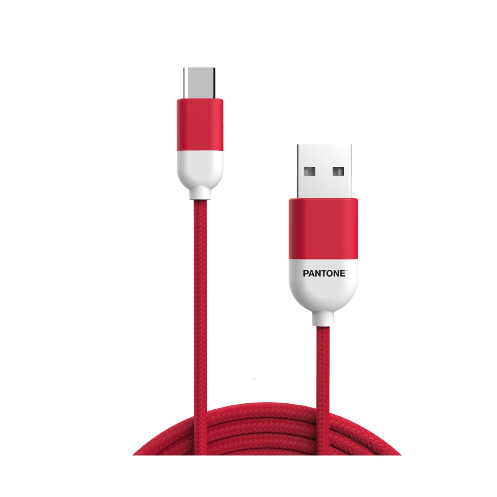 PANTONE TYPE-C CABLE 1.5 MT RED