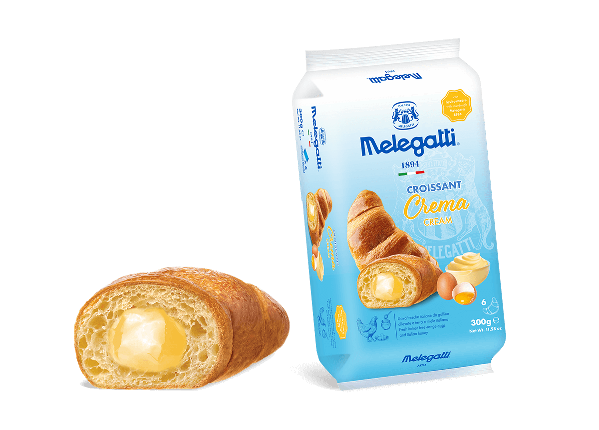 Croissant crema Melegatti 50 g conf. 6 pz -