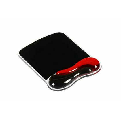 Tappetino per mouse Kensington Duo Gel Wave nero/rosso