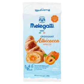 Croissant albicocca Melegatti 50 g conf. 6 pz -