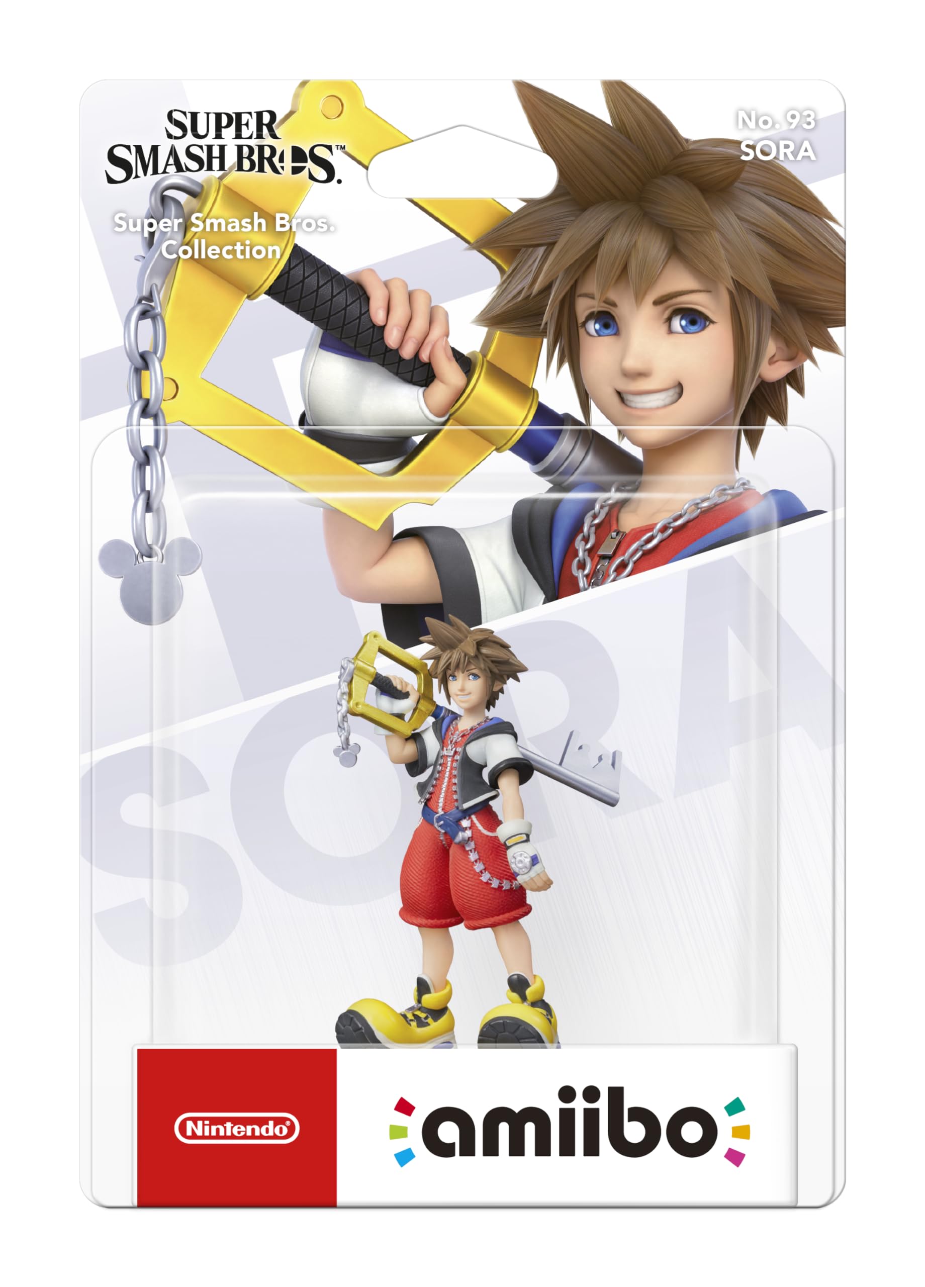 Figura amiibo sora nintendo per kingdom hearts da 6 cm 0045496381189
