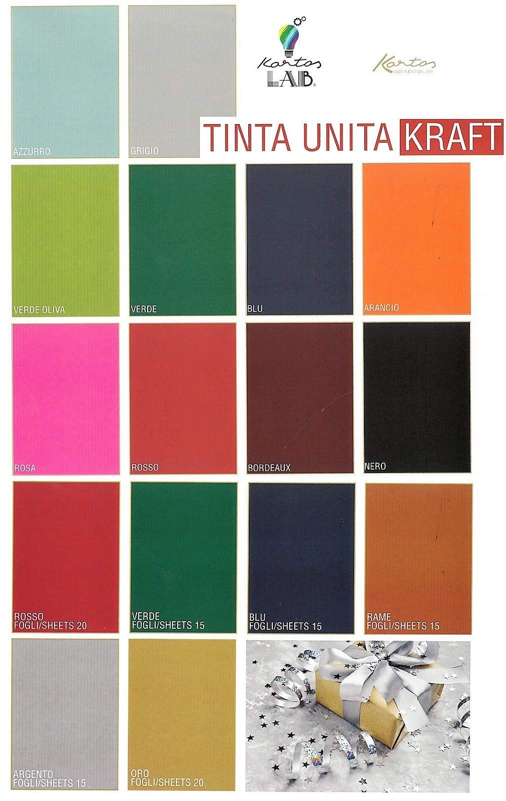 Carta regalo 70x100 Kartos kraft classic fg.100