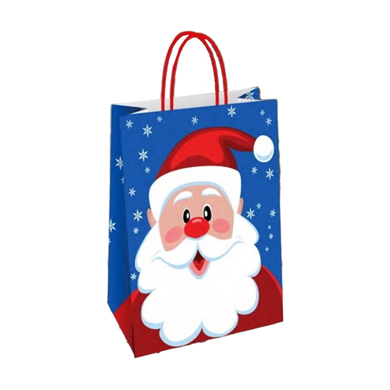 Shopper natalizia babbo Natale cm 23x18x10