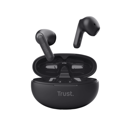 YAVI BT ENC Earfoni con Bluetooth - colore nero, compatibili con Trust Computer, microfono e cappuccio removibile per un comfort maggiore. 8713439252989 | initpc.it