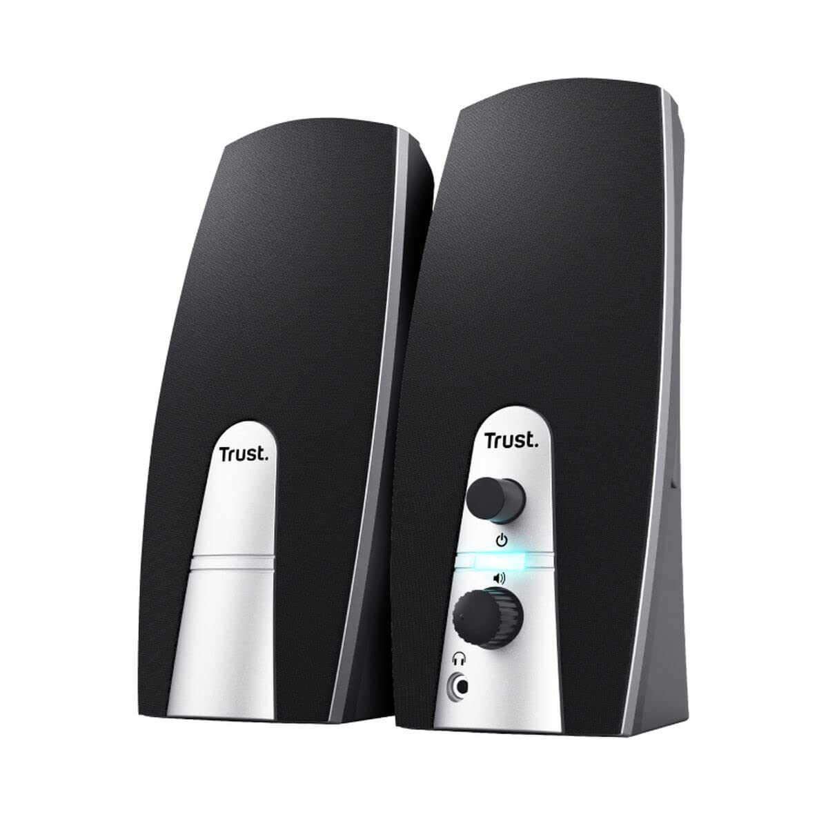 Altoparlanti da tavolo di alta qualità BASICS 2.0, set composto da due speaker e cavo stereo, marchio Trust. 8713439246605 | initpc.it