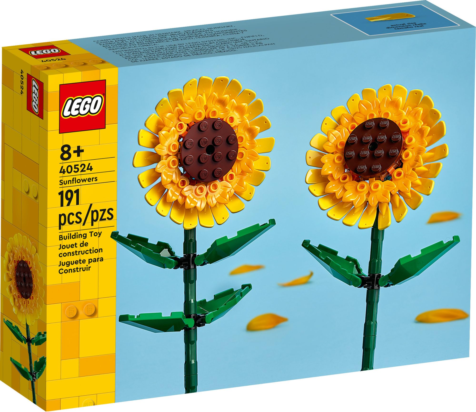Set di giocattoli LEGO a tema girasole con piante colorate e foglie, ideale per bambini 5702017165646 | initpc.it