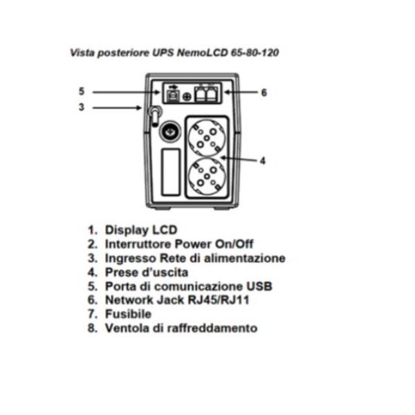 Fonte alimentatore nemolcd 650va 240w per accessori pc 8033102212028