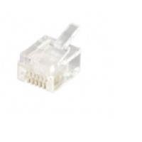 MODULAR PLUG RJ12 6P6C (6U') UNSHIE